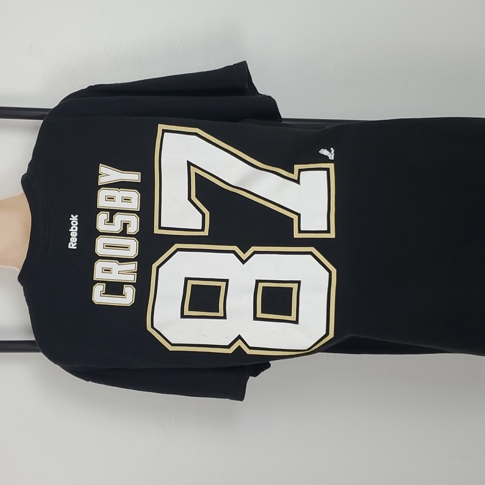 Reebok NHL Pittsburg Penguins Crosby #87 t-shirt cotton size XL - Picture 2 of 4
